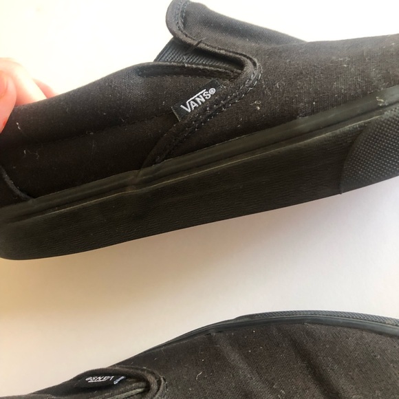Black Classic Slip On Vans - Picture 14 of 16